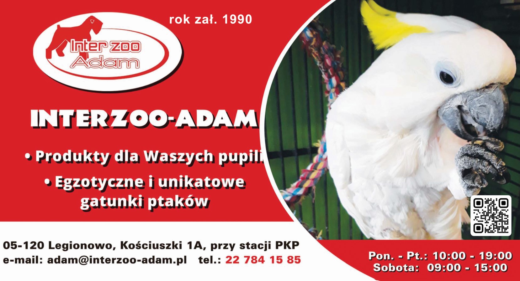 "INTERZOO - ADAM" - artykuły dla zwierząt LEGIONOWO sklep zoologiczny LEGIONOWO